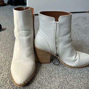 White dress booties
